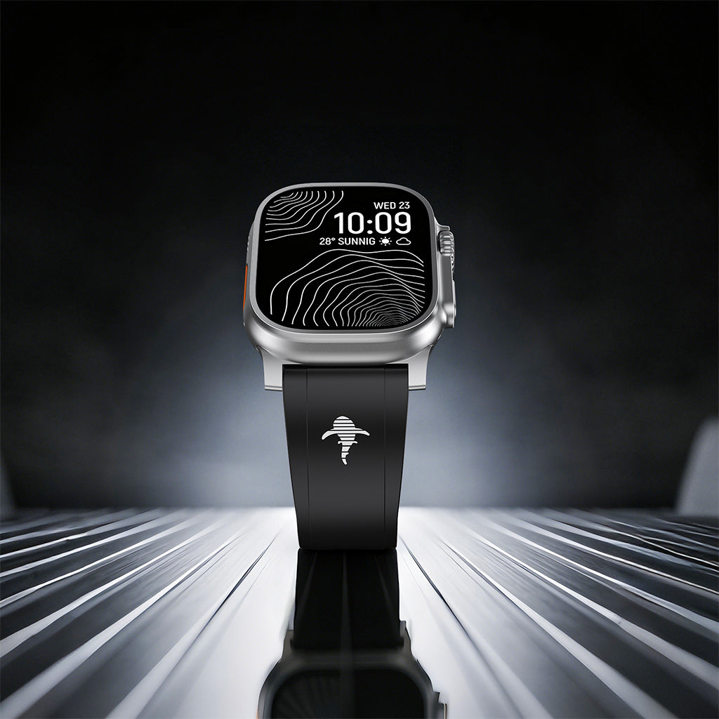 THE SHARK: Luminous FKM Rubber Sport Band