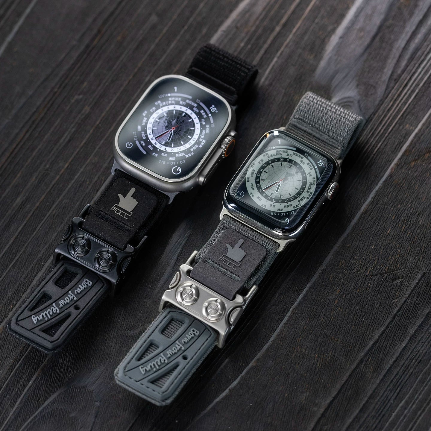 Elastic Nylon Apple Watch Band with Quick-Release Buckle