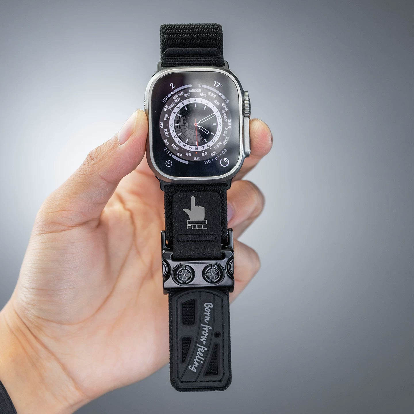 Elastic Nylon Apple Watch Band with Quick-Release Buckle