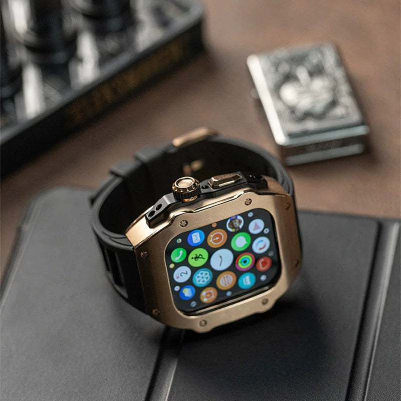 Apple Watch Ultra 11 Metal Case + Strap + 4 Free Hydrogel Films