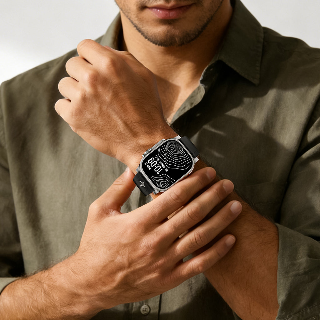 THE SHARK: Luminous FKM Rubber Sport Band