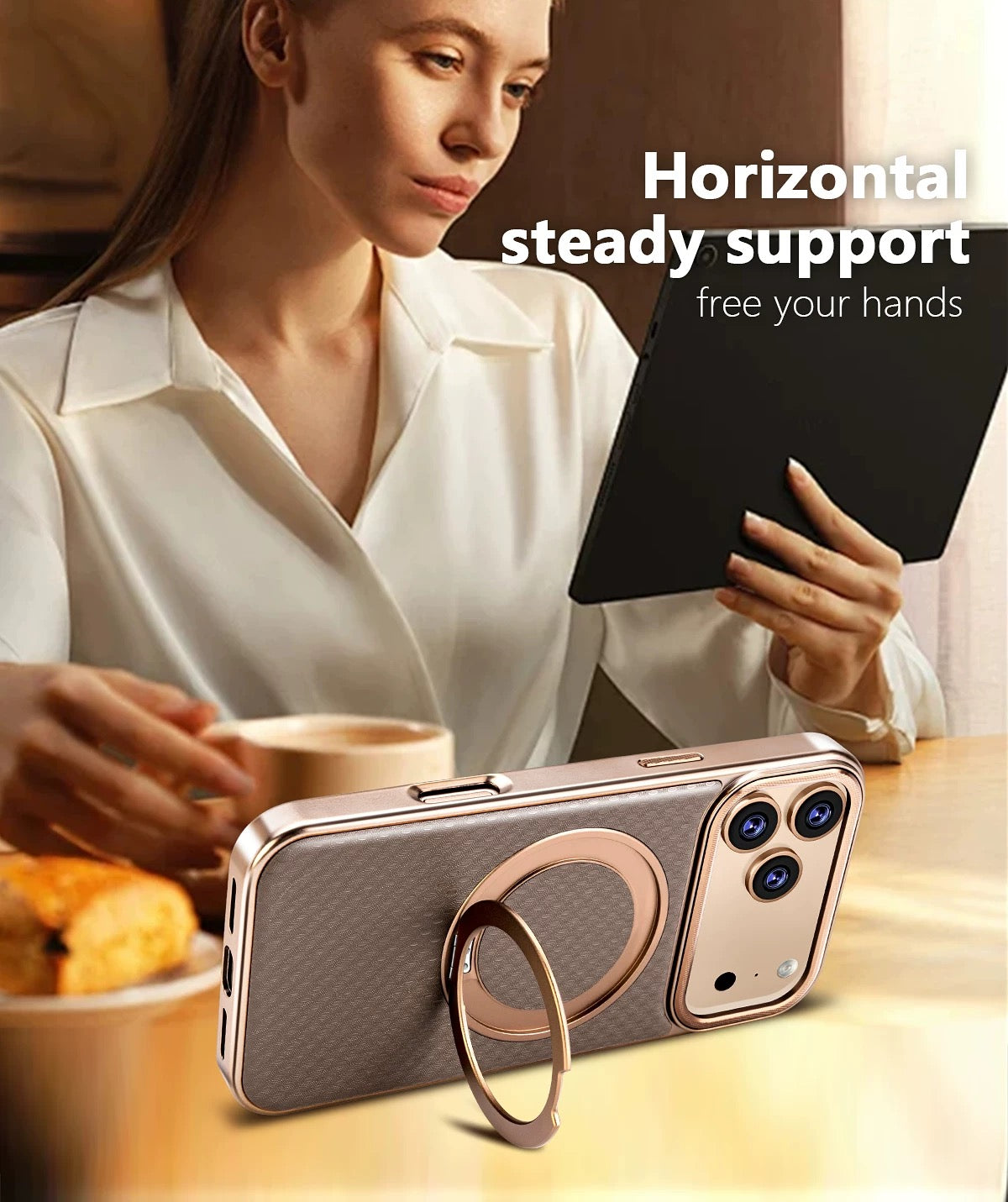 Leather MagCase with Integrated Pivot Stand