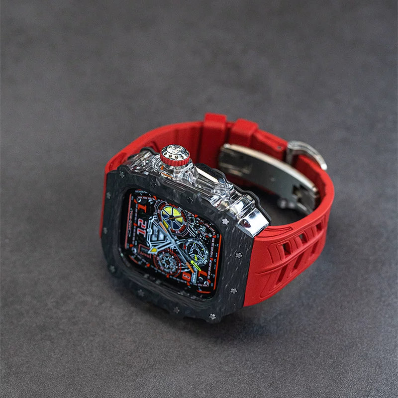 Frostline case, crown, strap and butterfly clasp details