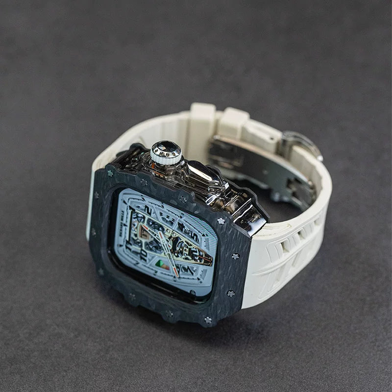 Frostline - Smoke / Silver Clasp - White strap