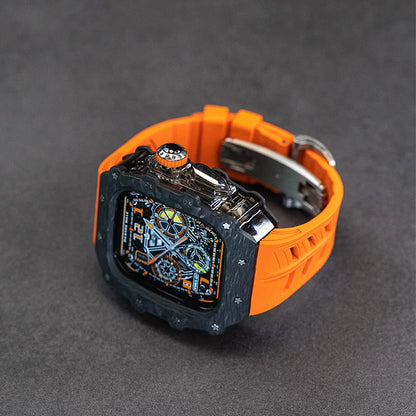 Frostline - Smoke / Silver Clasp - Orange strap