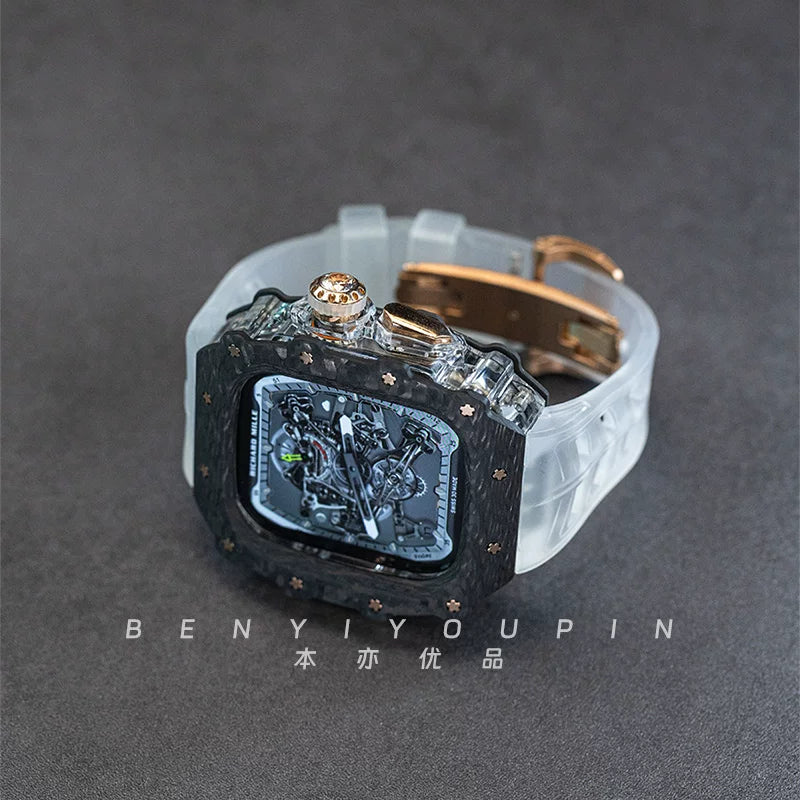 Frostline - Clear / Rose Gold Clasp - Clear strap