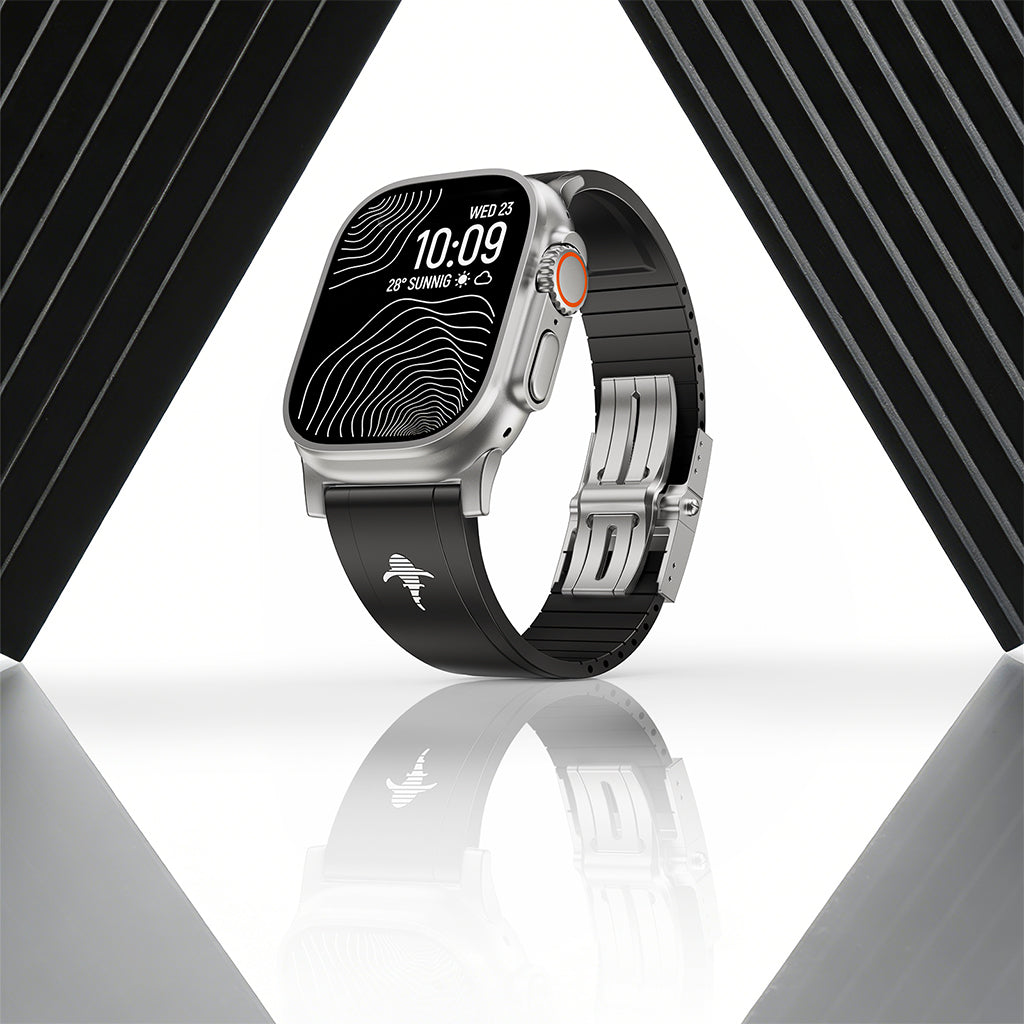 THE SHARK: Luminous FKM Rubber Sport Band