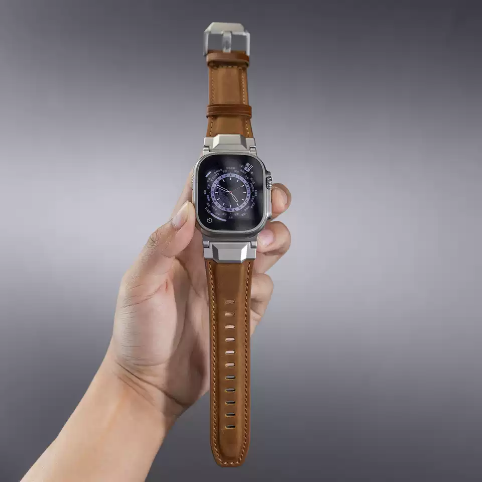 WatchArmora Genuine Leather Apple Watch Band
