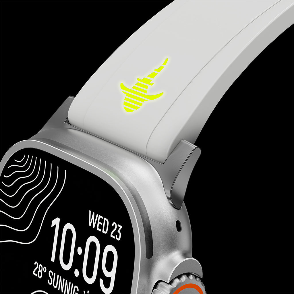 THE SHARK: Luminous FKM Rubber Sport Band