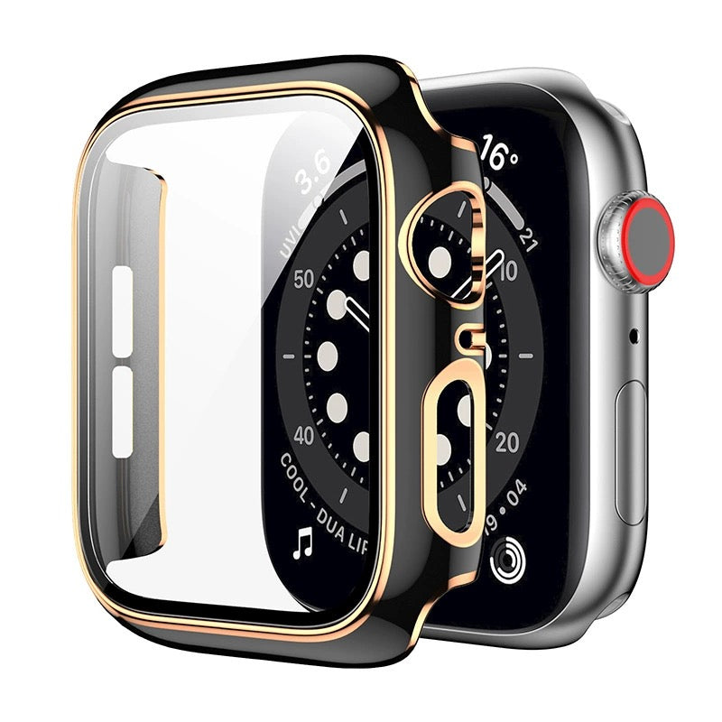 Electroplated case With Tempered Glass Film
