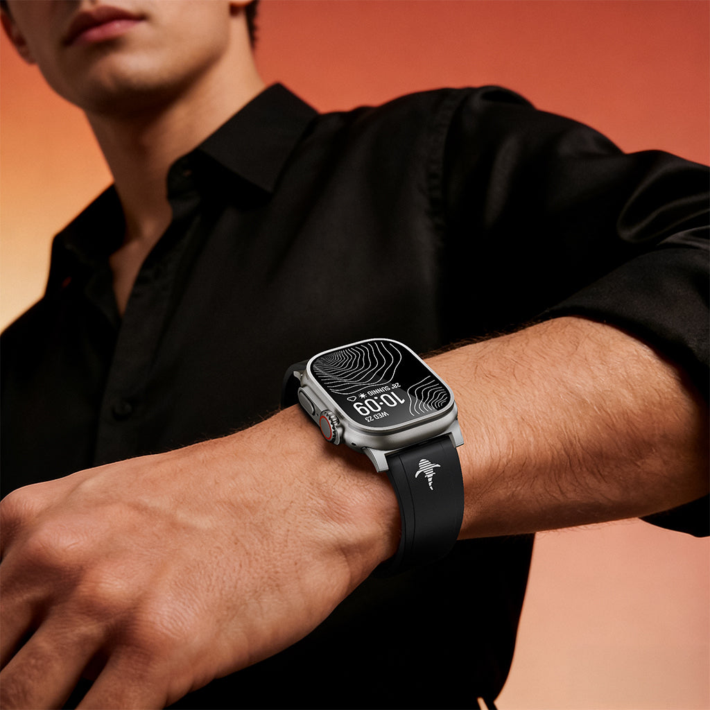 THE SHARK: Luminous FKM Rubber Sport Band