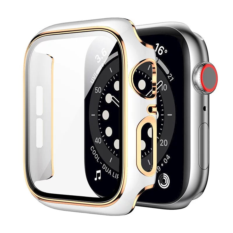 Electroplated case With Tempered Glass Film