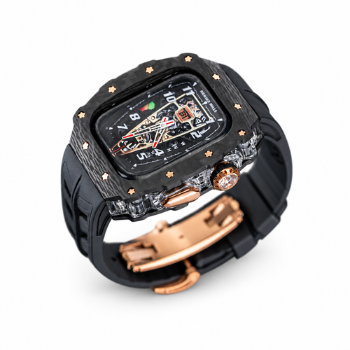 Carbon Fiber Case and Fluoroelastomer Strap Set for Apple Watch - image 1