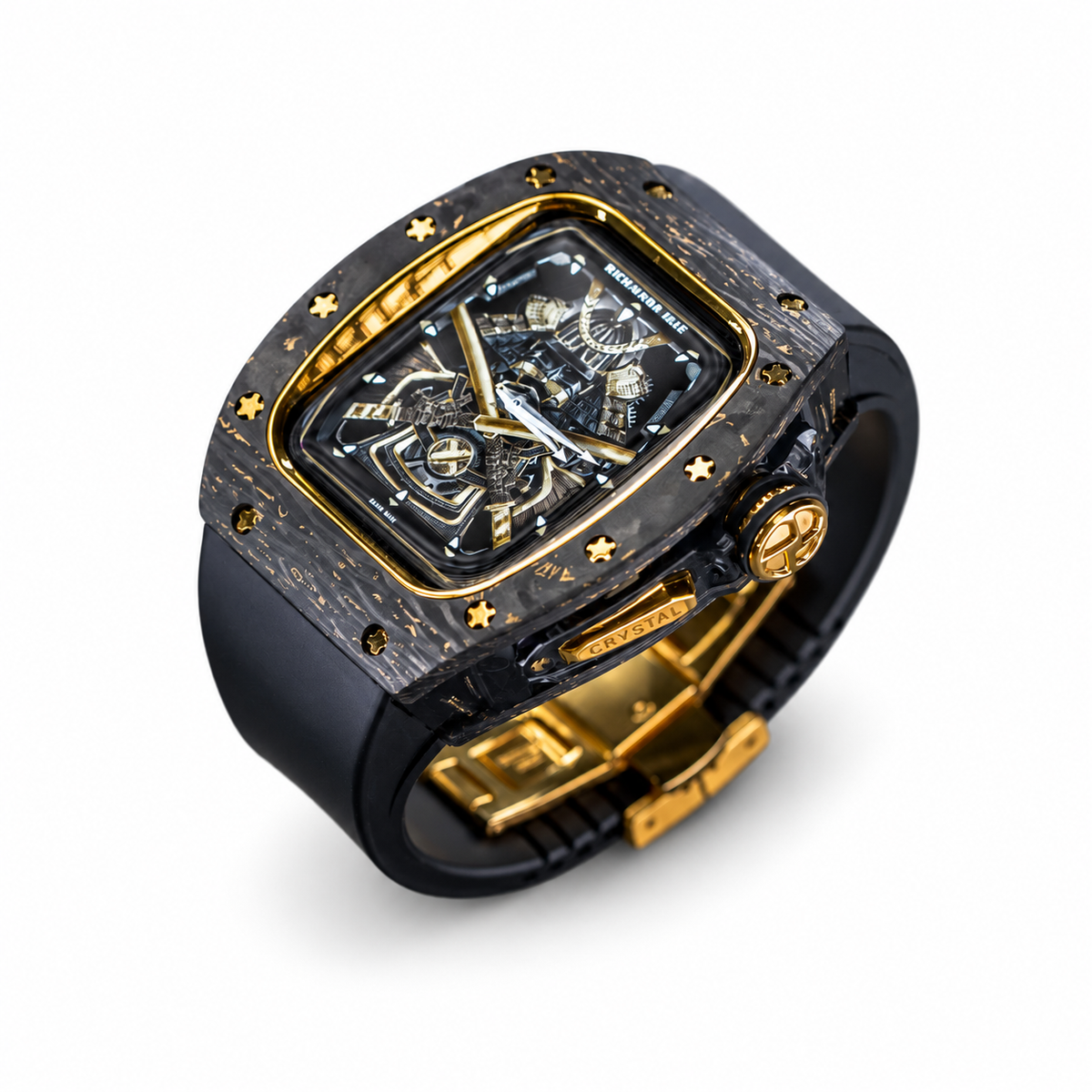 Gold-Tone Carbon Fiber Case and Strap Set for Apple Watch - image 1