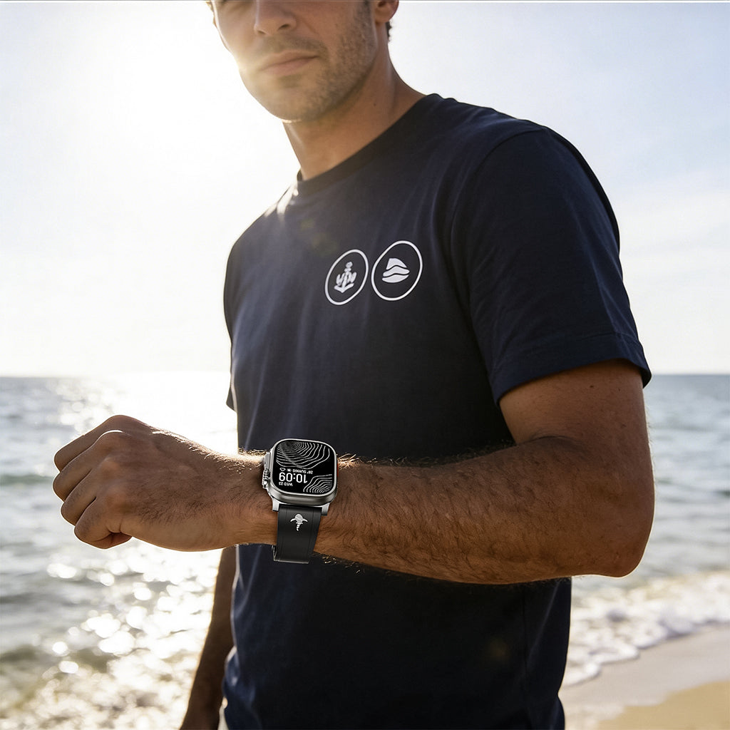 THE SHARK: Luminous FKM Rubber Sport Band