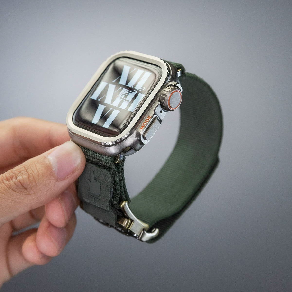 Elastic Nylon Apple Watch Band with Quick-Release Buckle