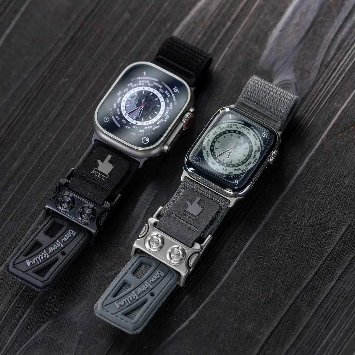 Elastic Nylon Apple Watch Band with Quick-Release Buckle