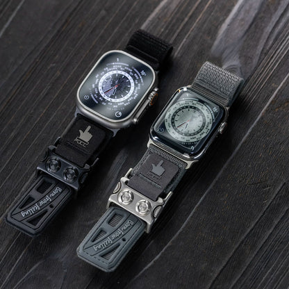 Elastic Nylon Apple Watch Band with Quick-Release Buckle