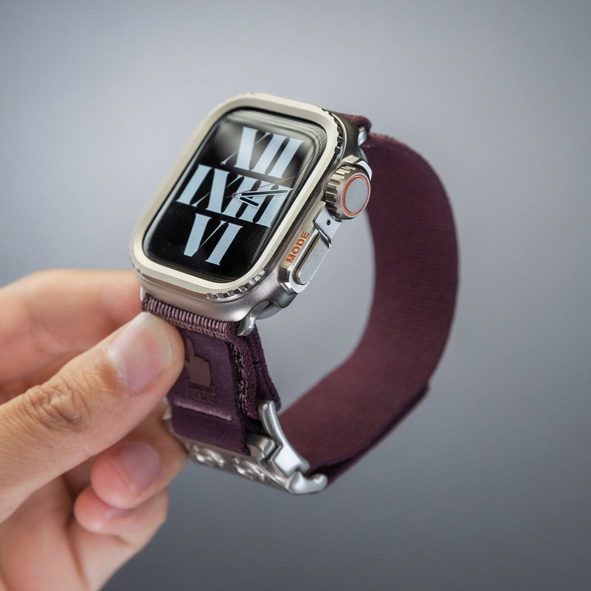 Elastic Nylon Apple Watch Band with Quick-Release Buckle