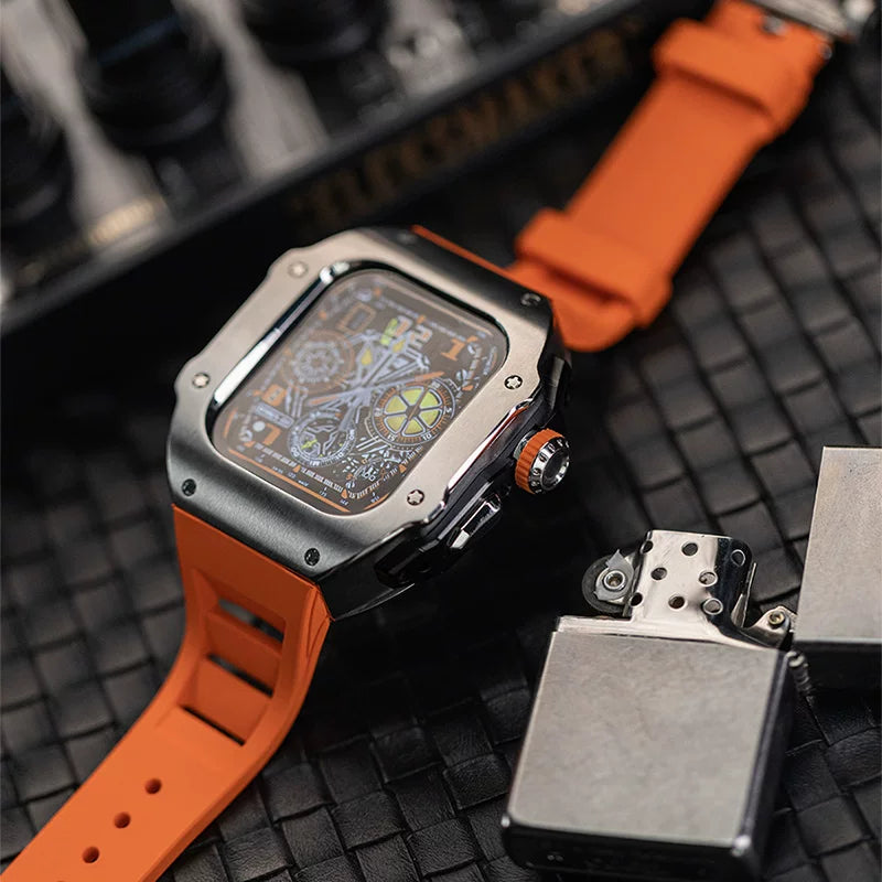 Apple Watch Ultra 11 Metal Case + Strap + 4 Free Hydrogel Films