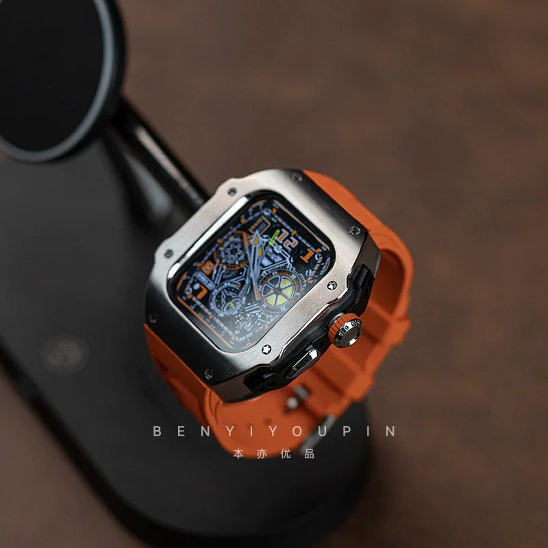 Apple Watch Ultra 11 Metal Case + Strap + 4 Free Hydrogel Films