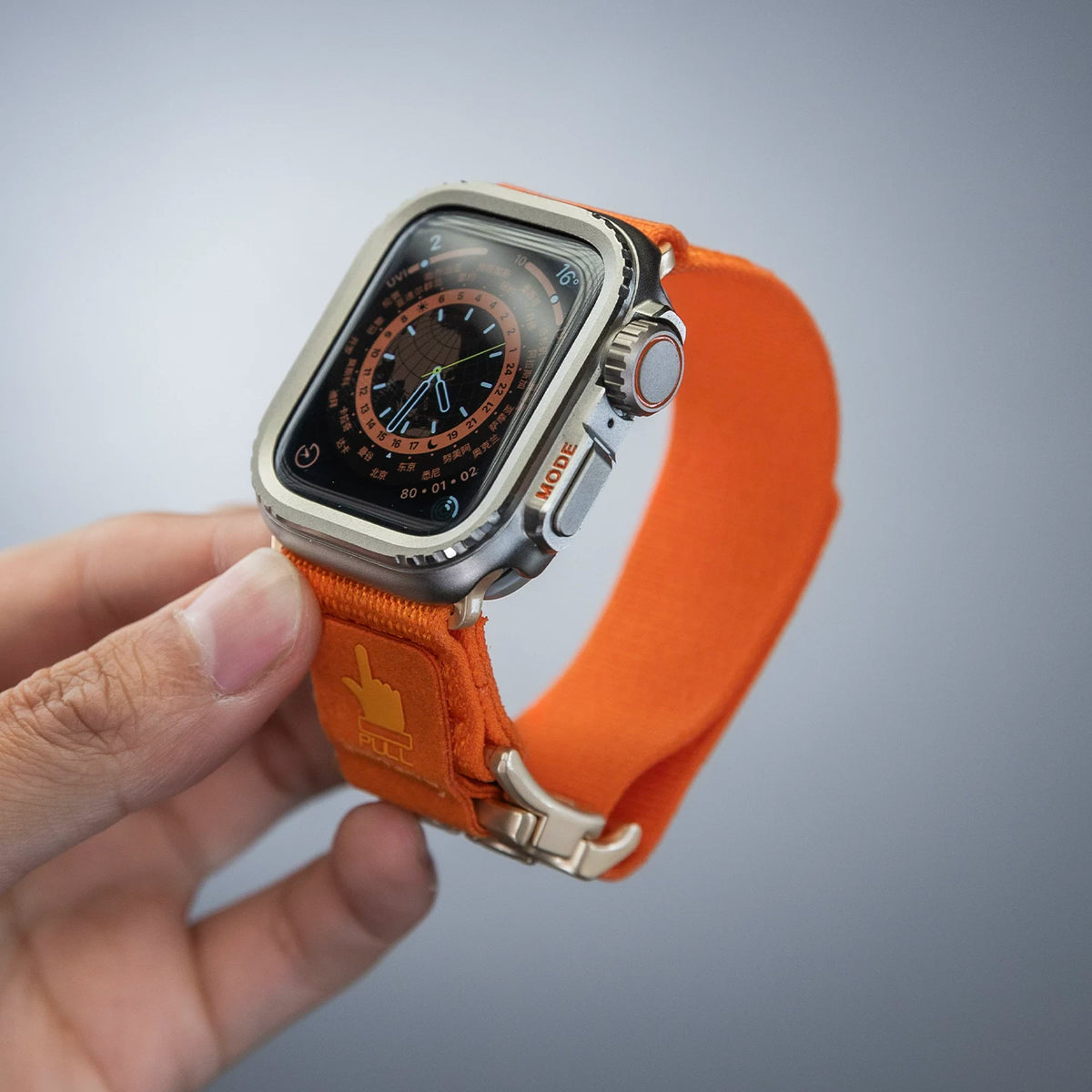 Elastic Nylon Apple Watch Band with Quick-Release Buckle