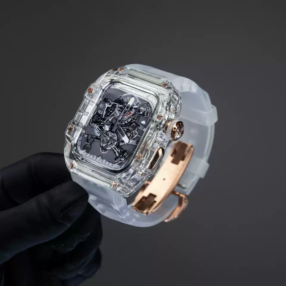 WatchArmora Clear Crystal Apple Watch Mod Kit