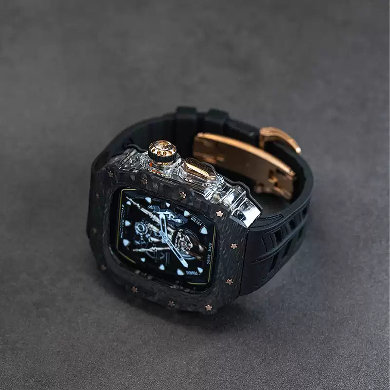 WatchArmora Carbon Fiber Apple Watch Mod Kit